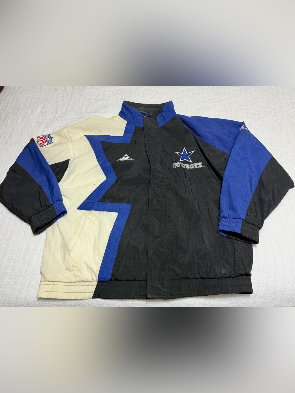 Vintage 1990s Dallas Cowboys NFL Pro Line Apex One Full Zip Jacket XL 🔥🔥